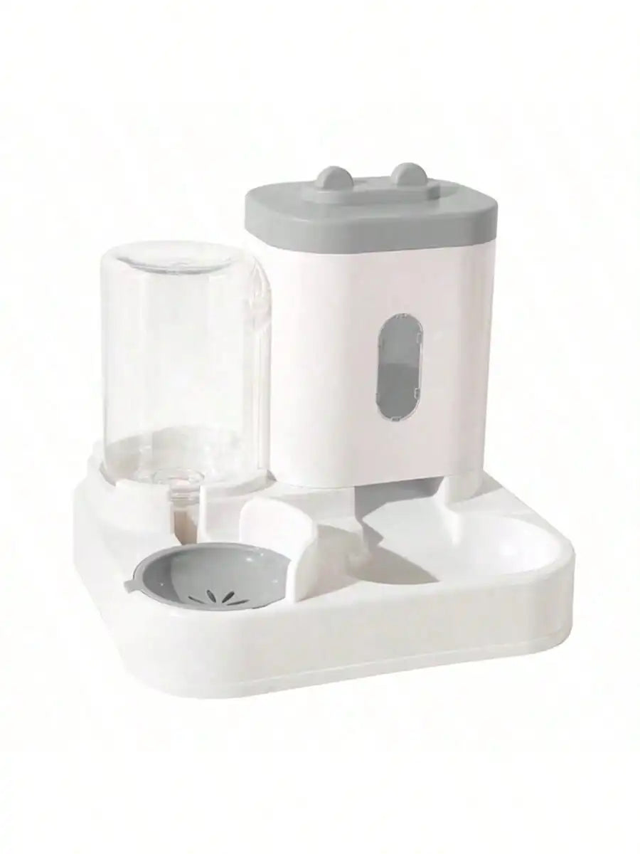 1-Pack Automatic Gravity-Fed Cat Water Dispenser & Feeder - Spill-Proof Large Capacity One-Piece Design,.