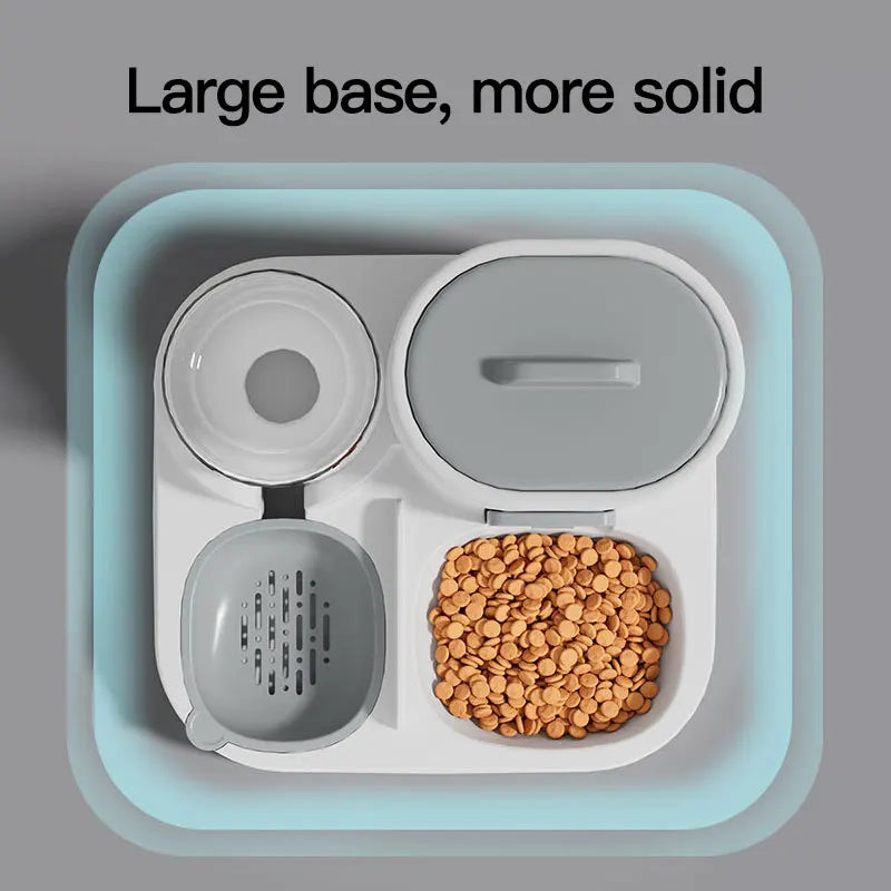 1-Pack Automatic Gravity-Fed Cat Water Dispenser & Feeder - Spill-Proof Large Capacity One-Piece Design,.