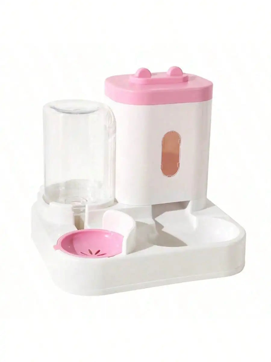 1-Pack Automatic Gravity-Fed Cat Water Dispenser & Feeder - Spill-Proof Large Capacity One-Piece Design,.